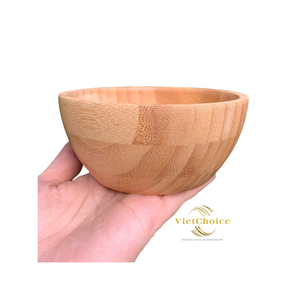 VietChoice Natural Bamboo Round <b>Bowl</b> Classic Eco Friendly Microwave Safe Party Rice Cake Soup <b>Cereal</b> Container - Product Image 4