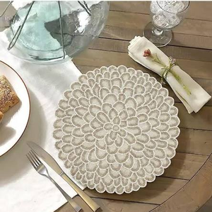 <b>Beaded</b> <b>Placemats</b> Set Mats & Pads Premium Quality <b>Beaded</b> <b>Placemat</b> Decorative Bar Wedding <b>Beaded</b> Mats Hot Sale - Product Image 3