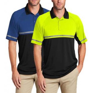 Polo réfléchissant haute visibilité pour hommes, haut de travail à manches courtes - Product Image 1
