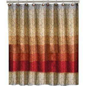 Ensemble de rideaux de douche Miramar 12 pièces avec un décor moderne, classique, luxueux et contemporain, comprend des crochets contemporains - Product Image 5