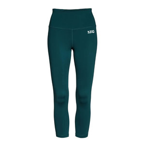 Premium Quality Mid Elastic Waist Solid Spandex/<b>Nylon</b> Sweat-Wicking Fitness Wear Women <b>Legging</b> for Gym Training and Running - Product Image 1
