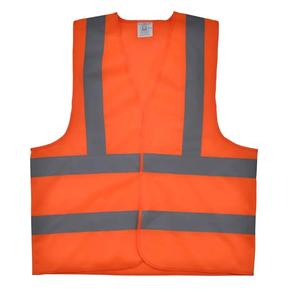 Gilet de sécurité haute visibilité en polyester avec logo personnalisé, vêtements de travail réfléchissants unisexes, ignifuges pour les travailleurs de la construction et de l'industrie - Product Image 1