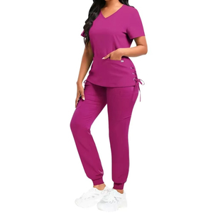 Camisetas de Trabajo Casuales de Verano para Mujer, de Alta Calidad, Diseño Premium, para Uso Hospitalario, Venta Directa OEM, Tela Spandex Personalizable - Product Image 5