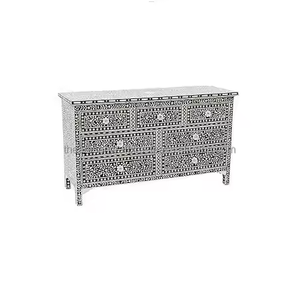 ARTISAN CRAFT Coffre à tiroirs moderne et durable fait à la main en incrustation d'os de qualité supérieure avec taille et couleur personnalisables - Product Image 3