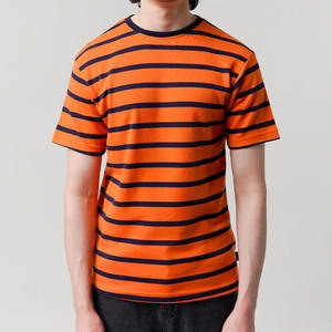 T-shirt rayé surdimensionné pour homme, mode estivale, 250 GSM, coton, streetwear, coupe ample, manches courtes, personnalisable, fabrication en gros (OEM/ODM) - Product Image 5