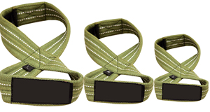 Promotion <b>Weight</b> Lifting Straps Figure 8 with Padded Wrist Support Strength Training Deadlift, Dumbbell and <b>Barbell</b> Cheap Price - Product Image 2