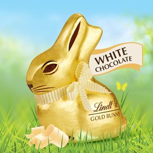 Premium Lindtt Gold Bunny Milk Chocolate with Hearts 200g Rich Creamy Swiss Cocoa Bunny Shaped Gift <b>Easter</b> Holiday Sharing 200g - Product Image 2