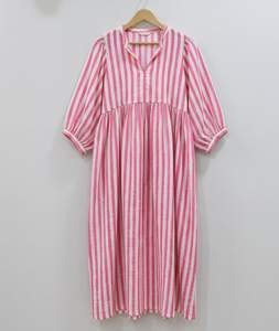 Nuevo Vestido Midi de Verano con Estampado Floral, Ecológico, Transpirable, Formal para Oficina, Sexy, Largo hasta la Rodilla, Cuello en V Profundo, de Algodón, Corte en A, con Mangas Abullonadas - Product Image 6