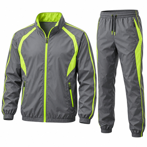 Survêtement d'entraînement en nylon pour hommes, taille et couleur personnalisées, logo, fabricant en gros, vêtements de sport légers, marque privée, vêtements de sport - Product Image 4
