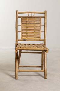 Silla Plegable de Bambú Rústica al por Mayor, Respaldo Sólido, Estructura Estable, Asiento Natural Duradero, Muebles para Interiores y Exteriores, Hecho en Vietnam - Product Image 2