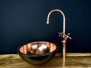 Évier en cuivre, directement de l'usine, fabricant direct de bassins en cuivre, évier en cuivre au meilleur prix en Inde - Product Image 2