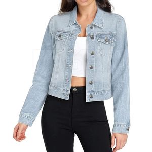 Chaqueta Vaquera de Mezclilla para Mujer, Estilo Urbano, Azul, Informal, con Costuras Premium, Pedidos al por Mayor - Product Image 4