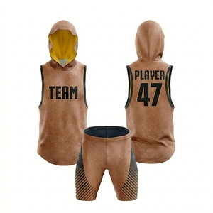 7 on 7 Football Uniforms Custom Adult Flag Football Set 7v7 Football Sublimated Uniform sleeveless hoodies and compression short - Product Image 2