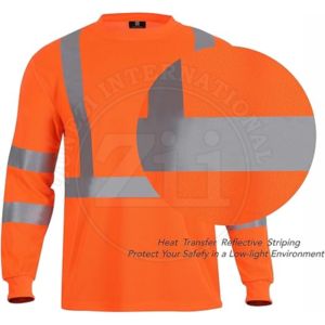 เสื้อสเวตเชิ้ตขนแกะไซส์ใหญ่ราคาถูก ปลอดภัย สกรีนโลโก้ได้ สำหรับผู้ชายและผู้หญิง สะท้อนแสง ANSI Class 1 ไฟ LED กันน้ำ ZUNEZI INTERNATIONAL - Product Image 5