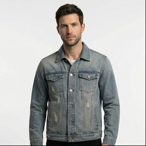 Custom Tie And Dye Demin Jeans Chaquetas Hombres Marca Vintage Denim Chaqueta Botón Chaqueta a prueba de viento para mujeres y hombres - Product Image 1