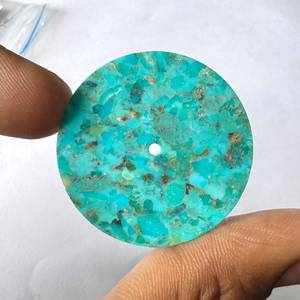Cadran de montre en pierre naturelle turquoise composite de 21,50 mm, cadran personnalisé NH35 NH36 ETA 2824 PT5000 ST2130 a K Gems Model Dial-10023w - Product Image 6