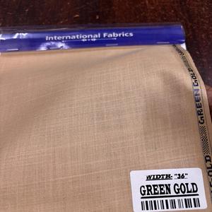 Tela Verde Dorada de Poliviscosa, Suministro Directo del Fabricante para Marcas de Ropa Globales a Precio Accesible - Product Image 2