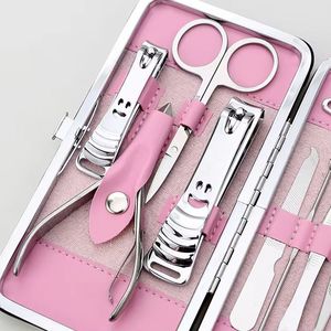 Morje Surgical 12In 1 Stainless Steel <b>Nail</b> Kit With Pink Floral Case Portable Manicure <b>Set</b> For Adults - Product Image 4