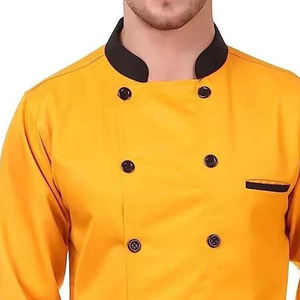 Uniformes de Chef de Lona Transpirable de Secado Rápido para Hombre, Manga Larga, Logotipo Personalizado, Uniformes de Chef para Restaurante y Bar - Product Image 5