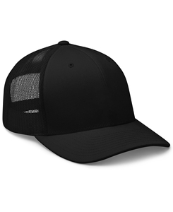 Premium Quality Unisex Black Canvas Trucker Cap 6-Panel Fitted Adjustable Sporty Solid Casual <b>Hat</b> <b>Waterproof</b> 2026 Wholesale - Product Image 2