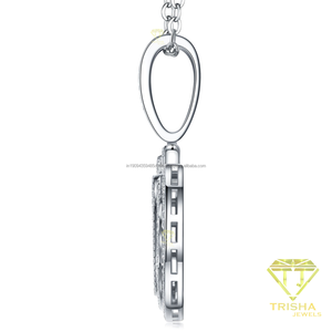Collier pendentif personnalisé avec lettres, serti de moissanite, style hip hop, bijoux personnalisés avec nom, chaîne pour homme - Product Image 5