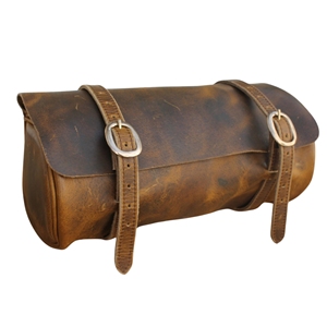 Sac de selle en cuir personnalisable, de haute qualité, taille universelle, sac de voyage à enroulement pour cheval, moto, ensemble de bagages, imperméable - Product Image 4