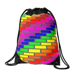 <b>Large</b> Nylon Mesh Drawstring <b>Backpack</b> with Shoe Bag 30-40L Waterproof for Swimming Gym Yoga Beach & Travel - Product Image 3