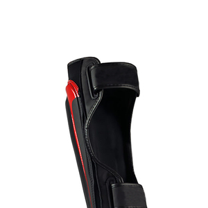 Protège-tibias de boxe en cuir respirant et léger, écologiques, élastiques, avec fermeture auto-agrippante, pour entraînement professionnel et protection. - Product Image 3