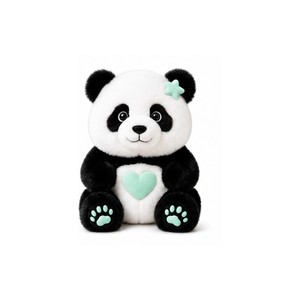 Soft <b>Panda</b> Stuffed Animal Interactive AI Glowing Heart Light Feeding Play Children <b>Toy</b> - Product Image 2