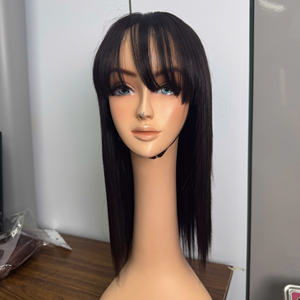 Venta al por mayor de calidad superior cruda Vietnam pelo Color Natural peluca con flecos para las mujeres vendedores al por mayor - Product Image 6