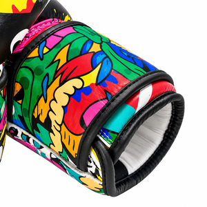 Latest Design Full Printed Customized <b>Muay</b> <b>Thai</b> <b>Boxing</b> <b>Gloves</b> Sparring Kickboxing Training Genuine Cowhide Leather - Product Image 4
