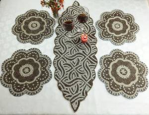 new Floral Beaded <b>Table</b> <b>Runner</b> with Embroidery Work for <b>Dining</b> Room <b>Table</b> Wedding Party and Event Decoration at cheap price - Product Image 3