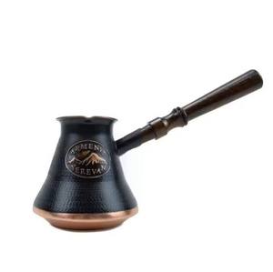 Cafetière en cuivre martelé de qualité supérieure, artisanat métallique, vente en gros, naturelle et écologique, pour servir le thé, cafetière turque, poignée en bois - Product Image 6