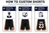 Shorts de basketball unisexes légers 100% polyester écologiques imperméables, sur mesure, meilleur design en vente