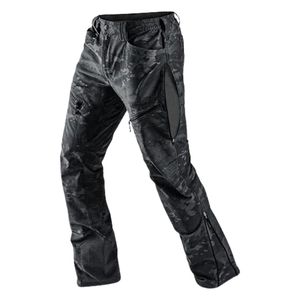 Pantalon cargo noir Ripstop pour homme, pantalon de randonnée en plein air, pantalon multi-poches camouflage, pantalon de travail robuste - Product Image 3
