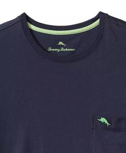 เสื้อยืดคอกลมแขนสั้นลายท้องฟ้าบาหลีสำหรับผู้ชาย | Tommy Bahama - Product Image 4