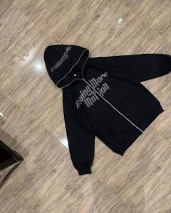 Sweat à capuche surdimensionné de haute qualité 480 GSM 100 % coton avec fermeture éclair, en tissu polaire thermique respirant, personnalisable pour l'hiver - Product Image 3