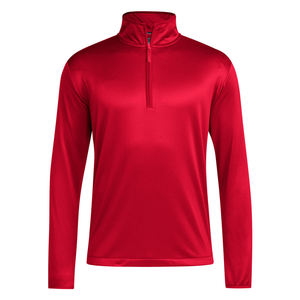 Haut de sport respirant en tissu extensible à manches longues Coach, veste mi-chaude à fermeture éclair 1/4 pour homme - Product Image 1