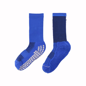 Calcetines de fútbol con agarre de silicona antideslizante, color azul, calcetines de compresión para entrenamiento de fútbol al aire libre, unisex - Product Image 2