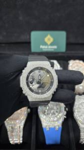 Cubierta de Bisel de Reloj Modificada con Incrustaciones de Diamantes VVS D Moissanite de Alta Calidad para GA-2100/GA-2110/GAB2100 - Product Image 4