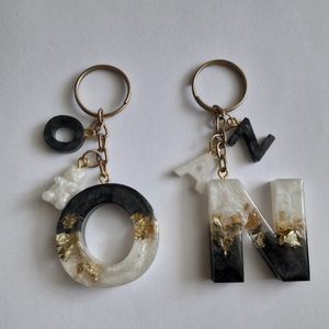 Car Resin Keychain Gift Handmade Handcrafted <b>Couples</b> Keychain Glitter Epoxy Hologram Technique Light Weight Durable - Product Image 6