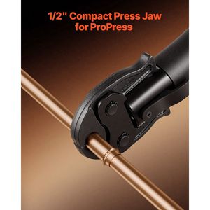 Morsa ProPress da 1/2 pollice per Utensili a Pressione Serie Compact, in Acciaio Temprato 52 HRC - Compatibile con Tagliatubi Idraulici 24KN - Product Image 2