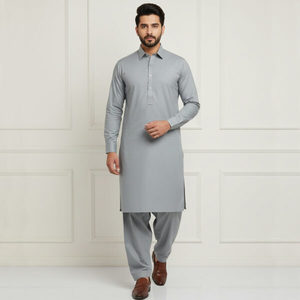 Shalwar Kameez pour hommes en coton et polyester, vêtements ethniques formels pour l'Inde et le Pakistan - Product Image 1