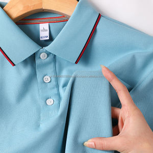 Polo Casual de Manga Corta de Algodón de Alta Calidad para Hombre con Logotipo Bordado, Camiseta Polo de Golf Lisa - Product Image 2