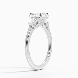 BOJ Ring 088 Asscher Cut 925 Silver Halo Prong <b>Stone</b> Solitaire Diamond Ring 2ct D Color VVS1 Moissanite GRA Certified Low Price - Product Image 2