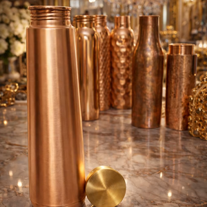 Bouteille en cuivre pour la santé, bouteille en cuivre pour cadeau, bouteille en cuivre pour la maison, bouteille en cuivre pour le bureau, bouteille en cuivre pour le yoga - Product Image 5