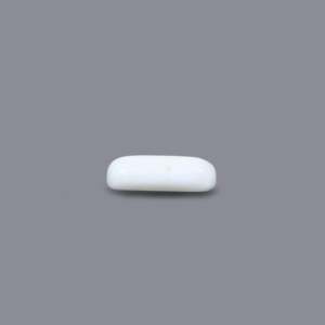 Natural White Coral Loose Gemstone 3.85 Carat Oval Cabochon Faceted Cut Color Change 3mm Certified Wholesale - Product Image 3