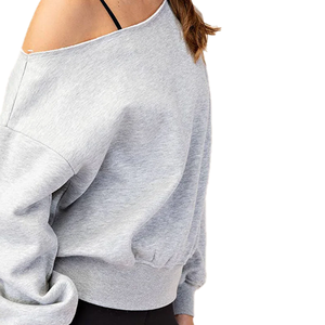 Sweat-shirt vierge en laine épaisse à col ras du cou pour l'hiver, personnalisable avec impression frontale, style streetwear, vente en gros pour sororités - Product Image 5