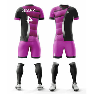 Tenue de football unisexe pour adultes ODM, maillot d'entraînement entièrement sublimé, kits d'uniformes de basketball et de football, vêtements de sport couleur unie - Product Image 1