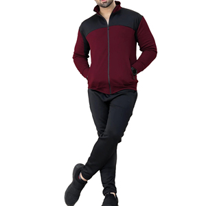 ชุดเซ็ตฮู้ดดี้ซิปเต็มตัวแบบโอเวอร์ไซส์สั่งทำพิเศษสำหรับผู้ชาย พร้อมกางเกงวอร์มผ้าฟลีซเทคโนโลยี ชุดลำลองสำหรับฤดูหนาว - Product Image 3